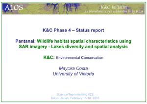 Wildlife Habitat Spatial Characteristics Using SAR Imagery - Lakes Diversity and Spatial Analysis