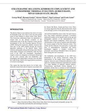 Stratigraphic Relations, Kimberlite Emplacement and Lithospheric Thermal Evolution, Quiricó Basin, Minas Gerais State, Brazil