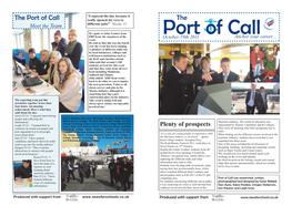 Port of Call Really Opened My Eyes to the Meet the Team Different Jobs!” Nicola, 15