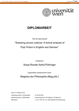 Diplomarbeit