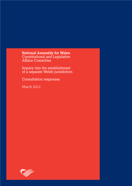 Inquiry Into the Establishment of a Separate Welsh Jurisdiction