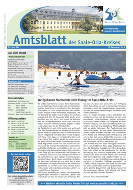 Amtsblatt Des Saale-Orla-Kreises 25