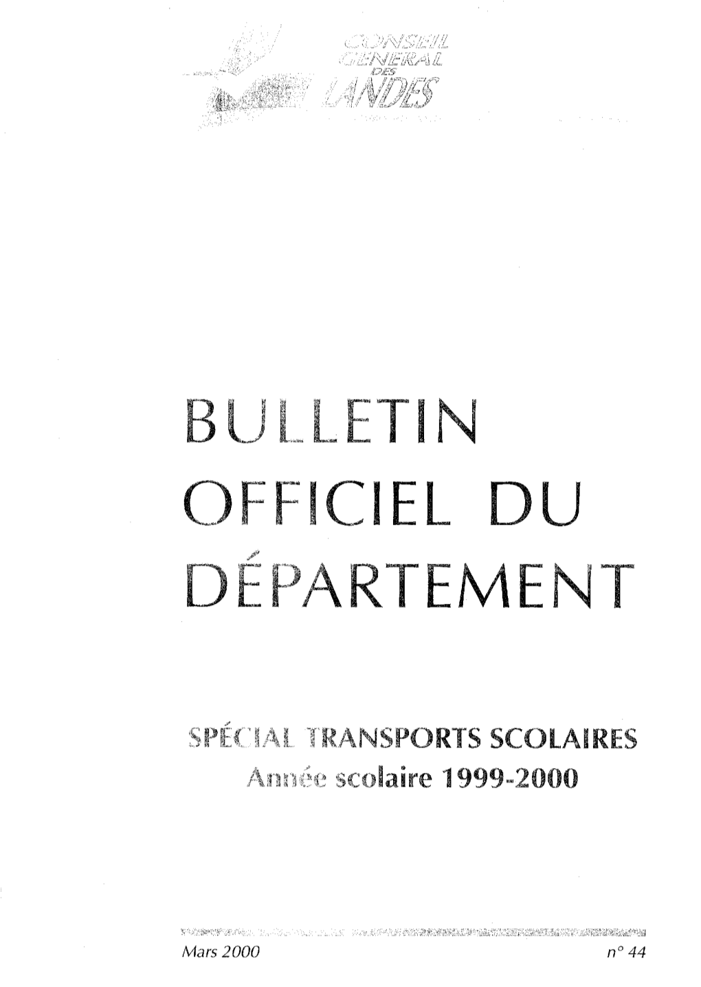 Bulletin Officiel Du Département Des Landes