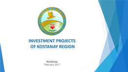 Kostanay Investment Projects