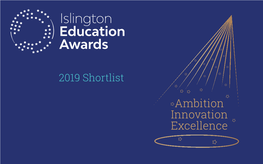 Islington Education Awards 2019 Shortlist
