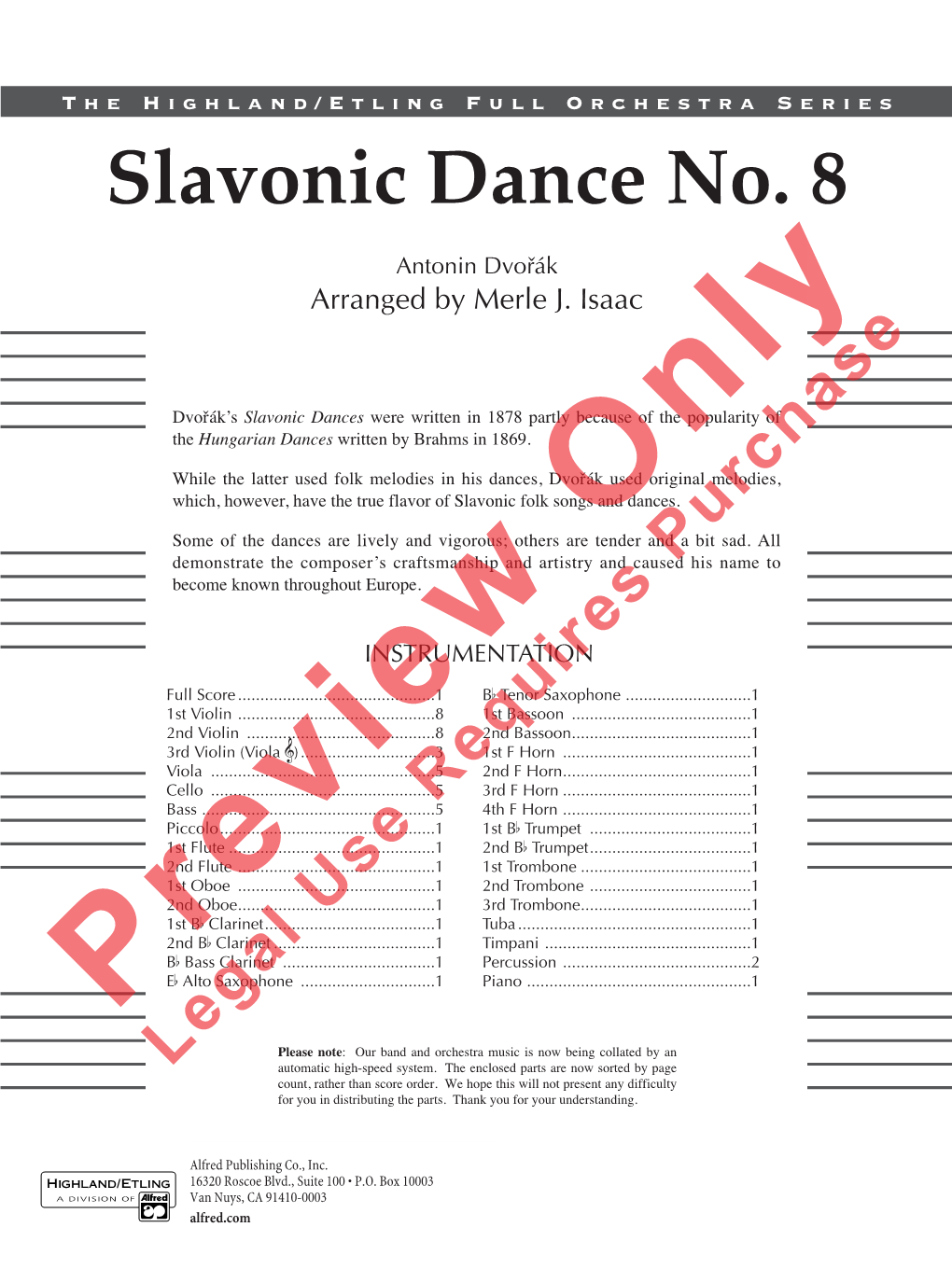 Slavonic Dance No. 8