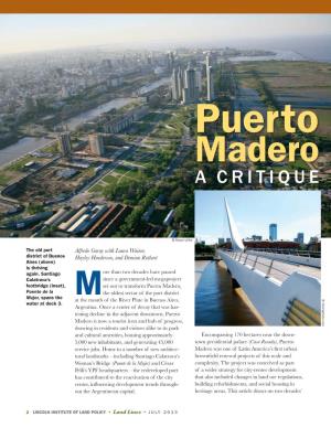 Puerto Madero a Critique
