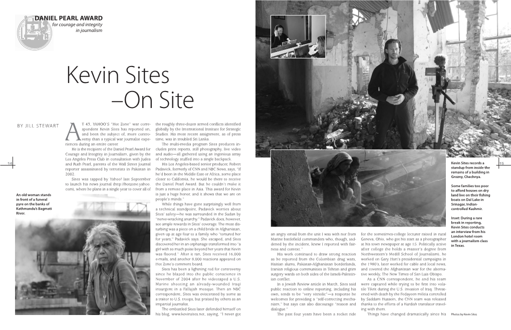Kevin Sites –On Site