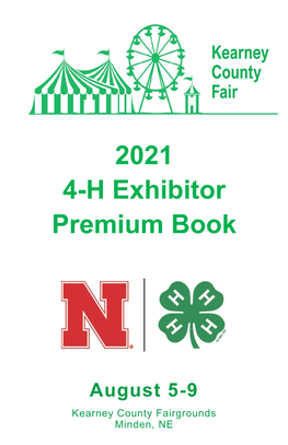 2021 Kearney County Fair 4-H Premium Book