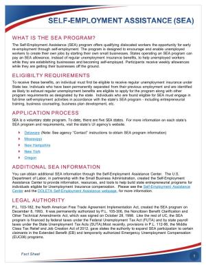 SEA Fact Sheet