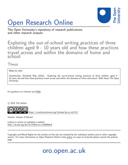 Open Research Online Oro.Open.Ac.Uk