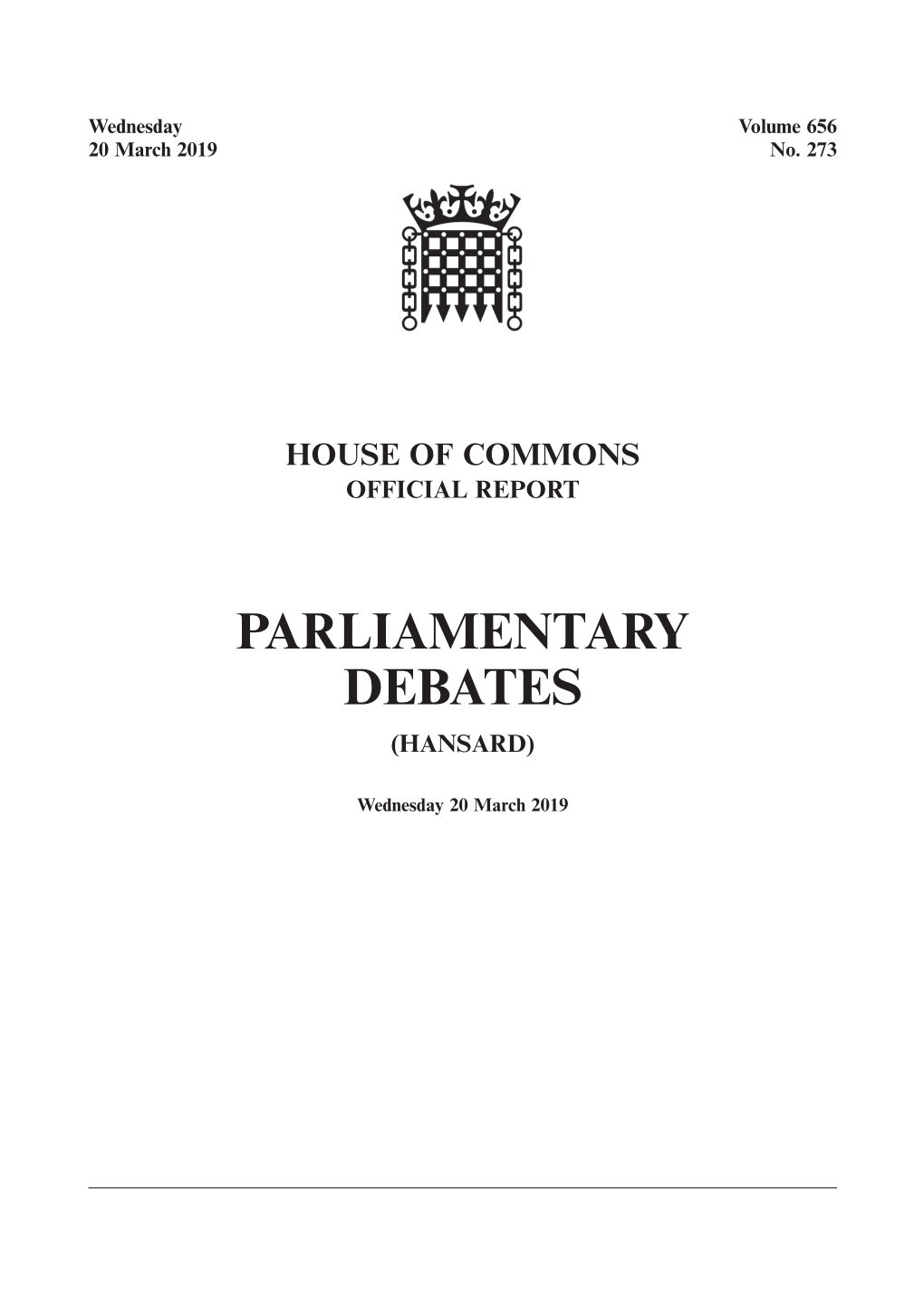 Whole Day Download the Hansard Record of the Entire Day in PDF Format. PDF File, 1.33
