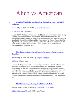 Alien Vs American