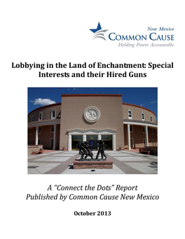 Lobbying in the Land of Enchantment: Special Interests and Their Hired Guns