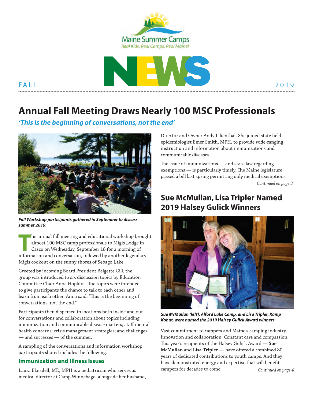 Annual Fall Meeting Draws Nearly 100 MSC Professionals ‘This Is the Beginning of Conversations, Not the End’