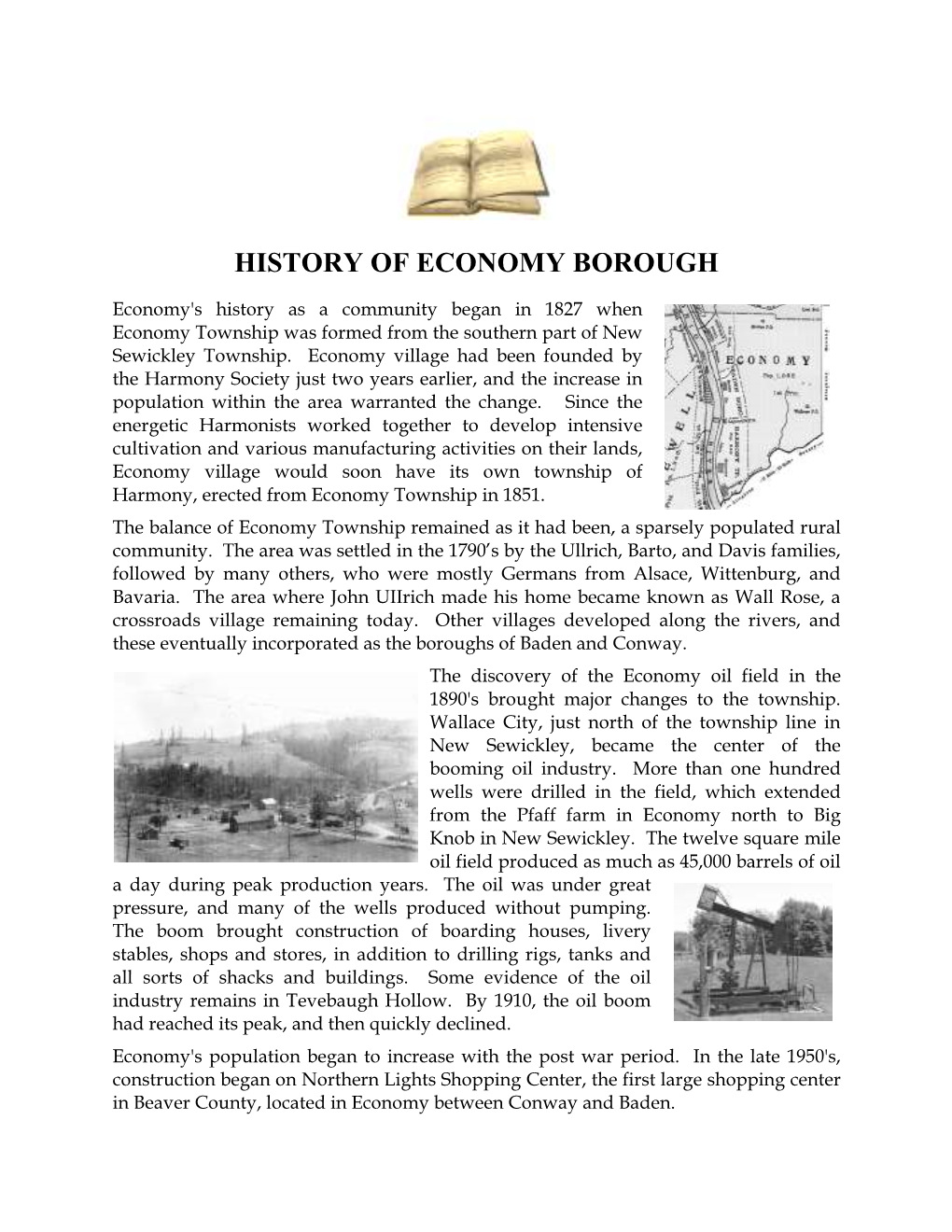 History of Economy Borough