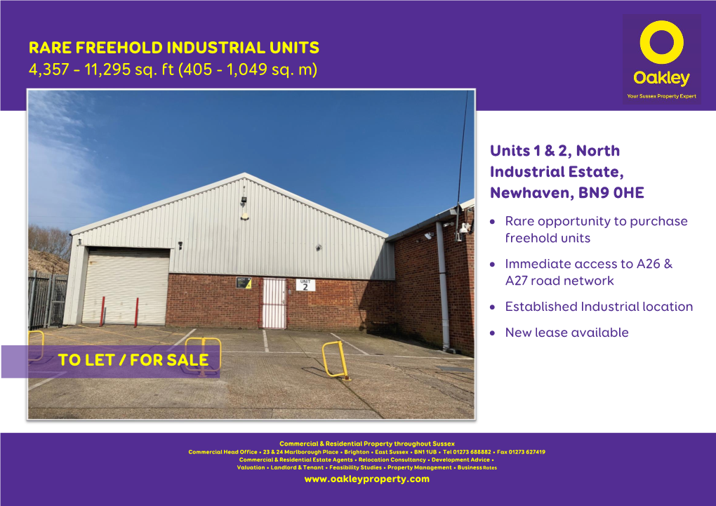 Rare Freehold Industrial Units 4357