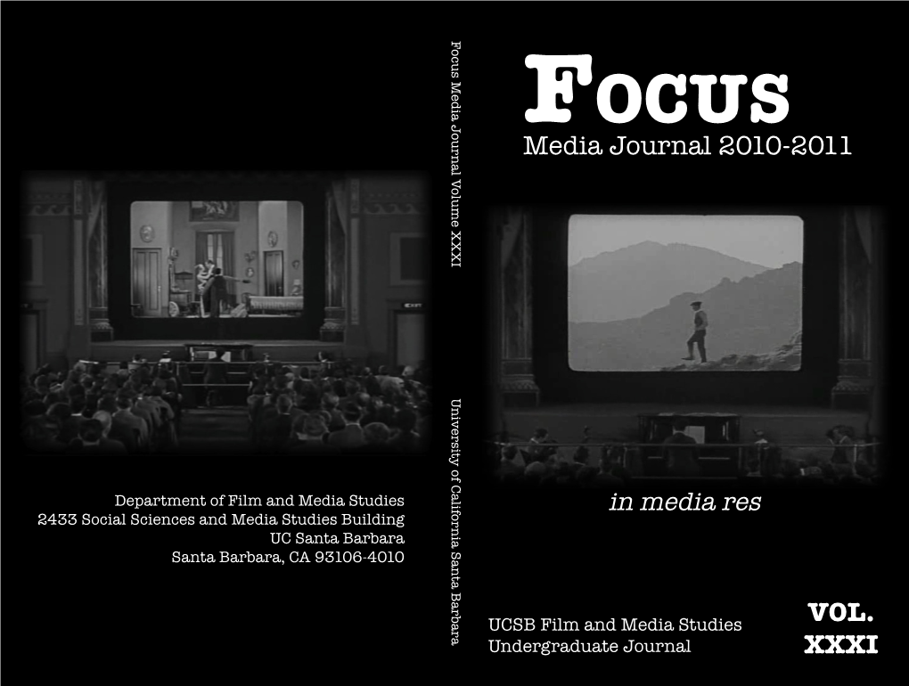 Media Journal 2010-2011 VOL. XXXI