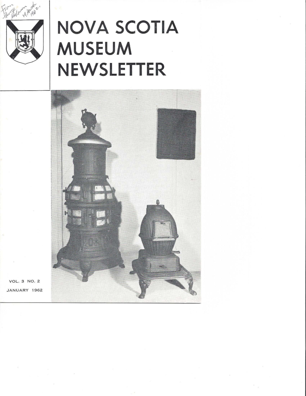 Nova Scotia Museum Newsletter