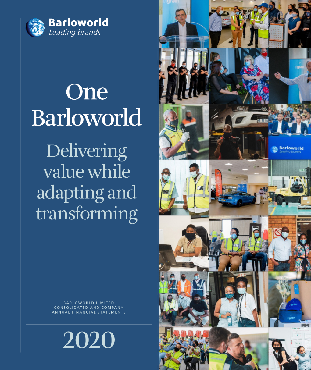 ANNUAL FINANCIAL STATEMENTS 2020 About Barloworld