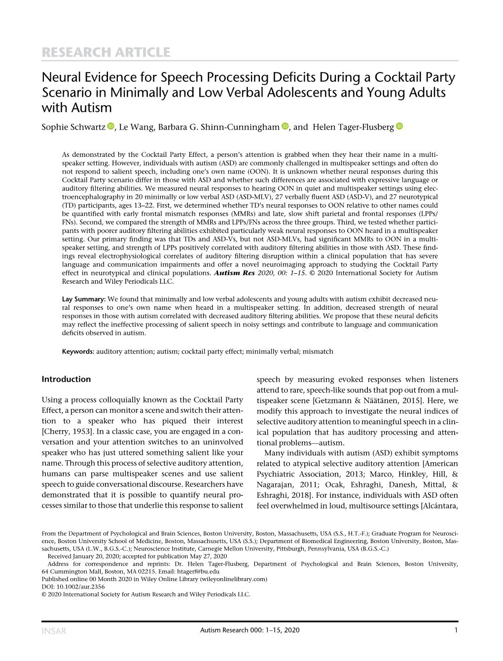 Neural Evidence for Speech Processing Deficits During A