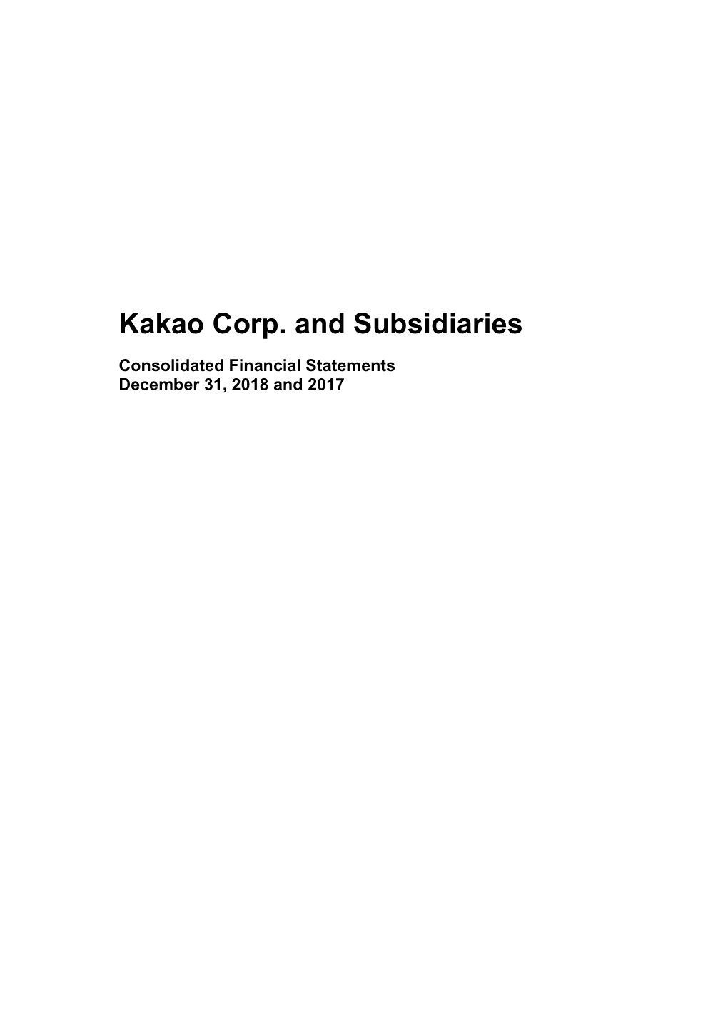 Kakao Corp. and Subsidiaries