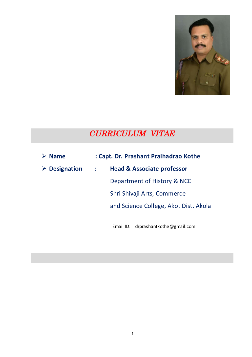 Curriculum Vitae