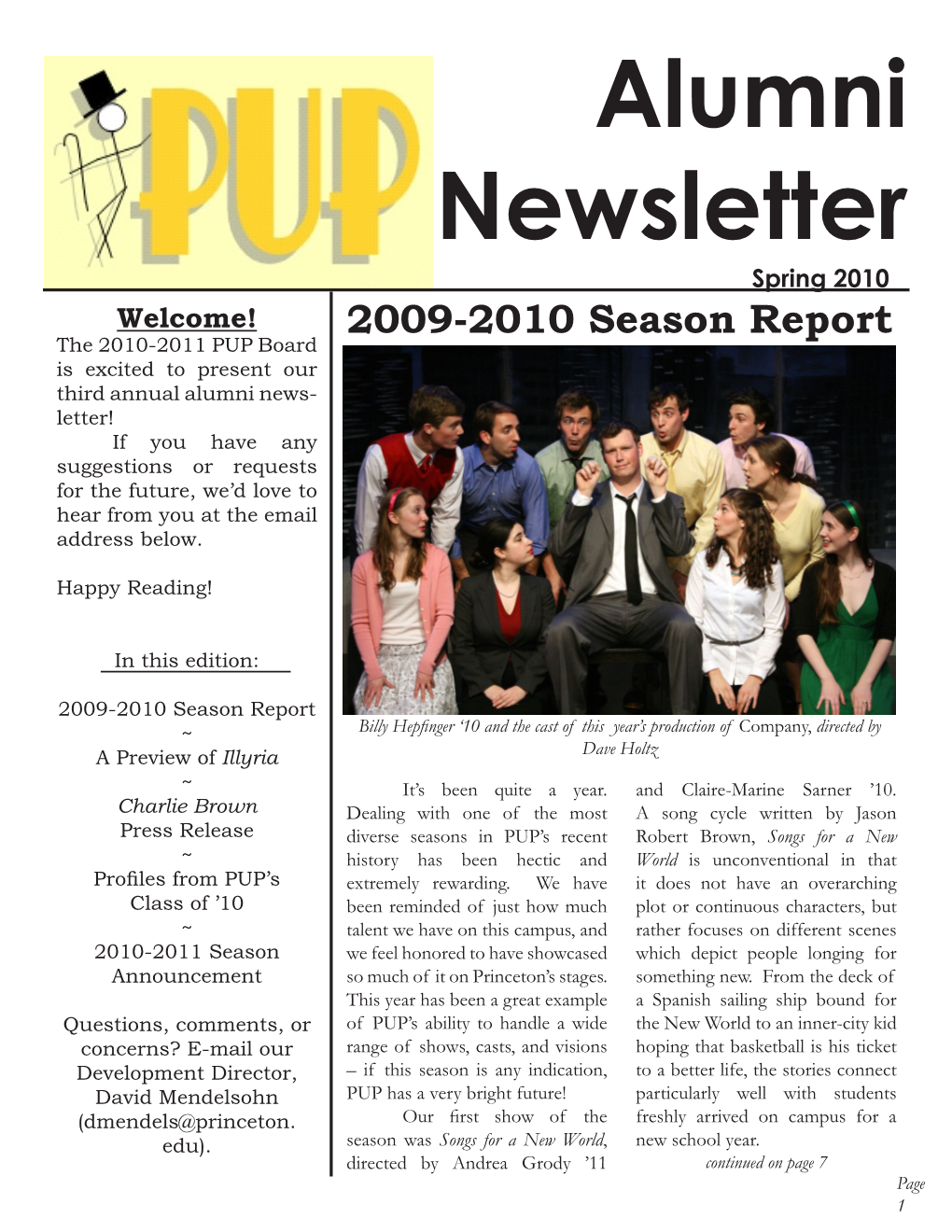 Alumni Newsletter