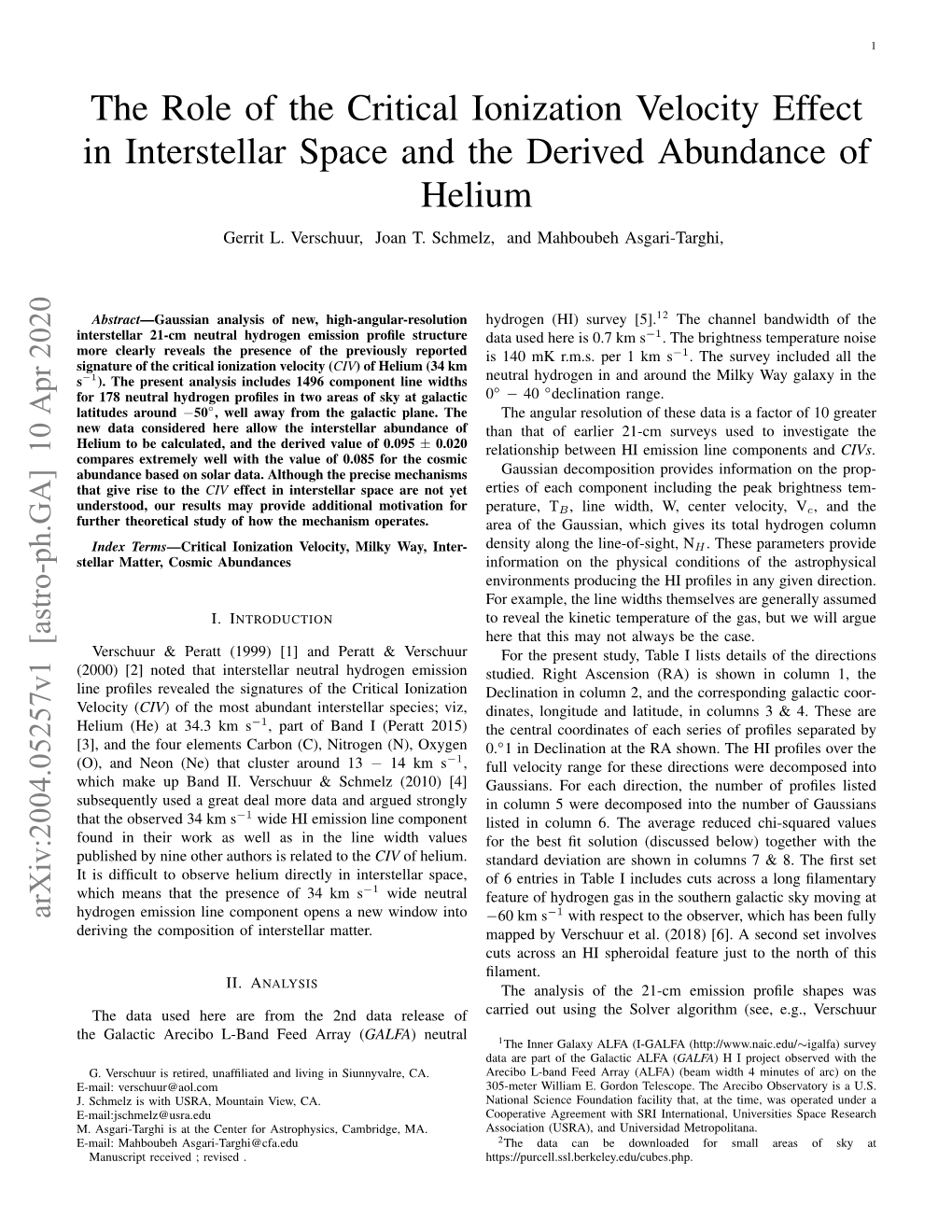 The Role of the Critical Ionization Velocity Effect in Interstellar Space and the Derived Abundance of Helium Gerrit L