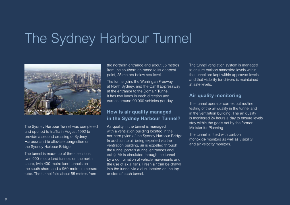 The Sydney Harbour Tunnel