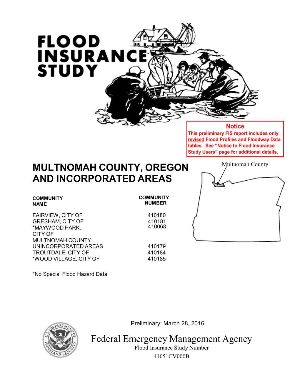 Flood Insurance Study Number 41051CV000B