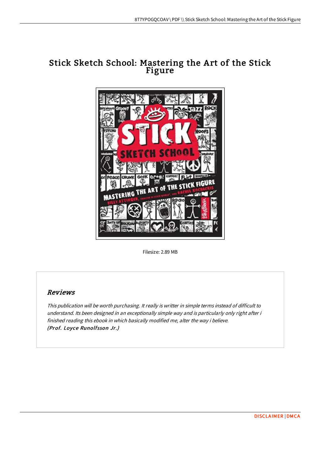 Download PDF ~ Stick Sketch School: Mastering the Art of the Stick Figure