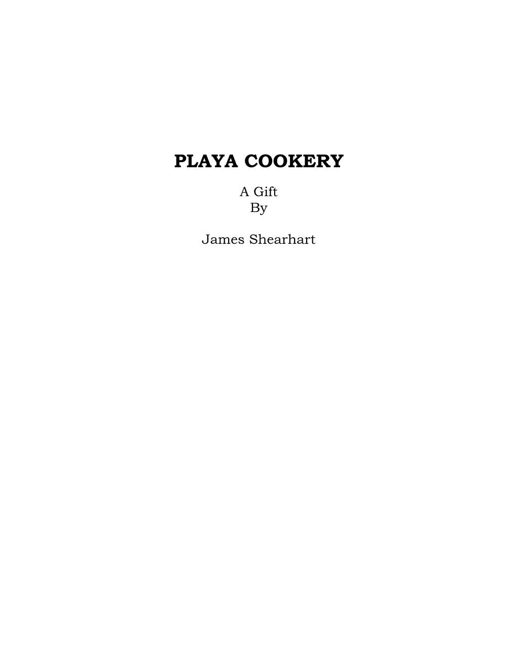 Playa Cookery