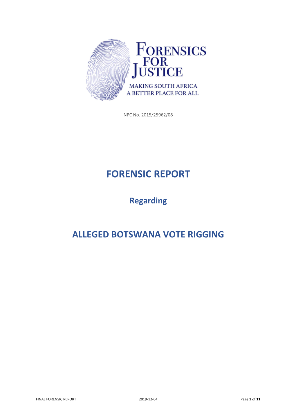 Forensic Report