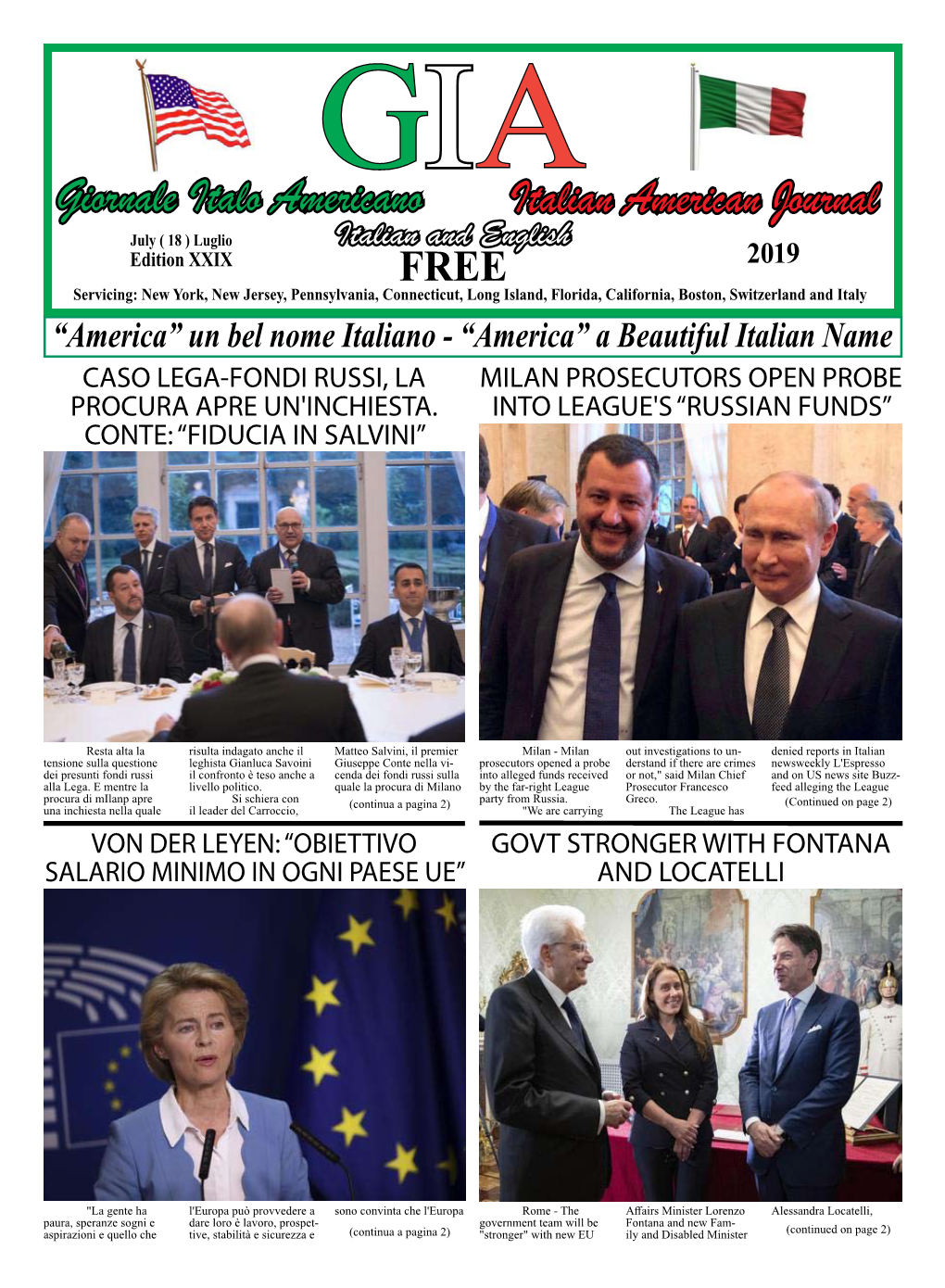 Italian American Journal Giornale Italo Americano