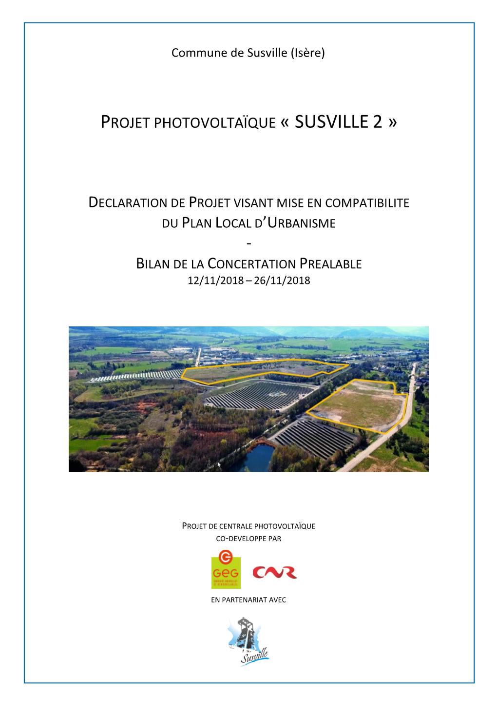 Projet Photovoltaïque « Susville 2 »