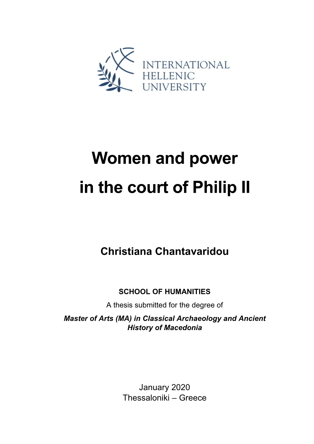 Women and Power in the Court of Philip II