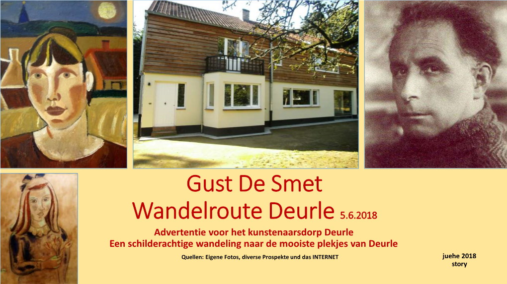 Gust De Smet Wandelroute Deurle 5.6.2018