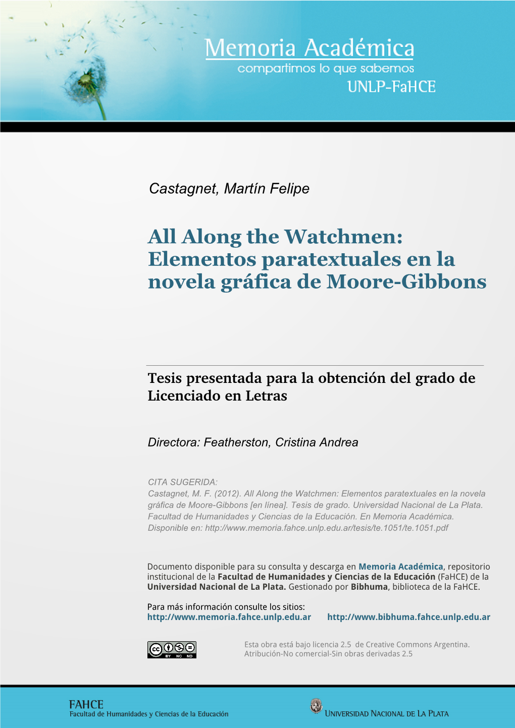 Elementos Paratextuales En La Novela Gráfica De Moore-Gibbons