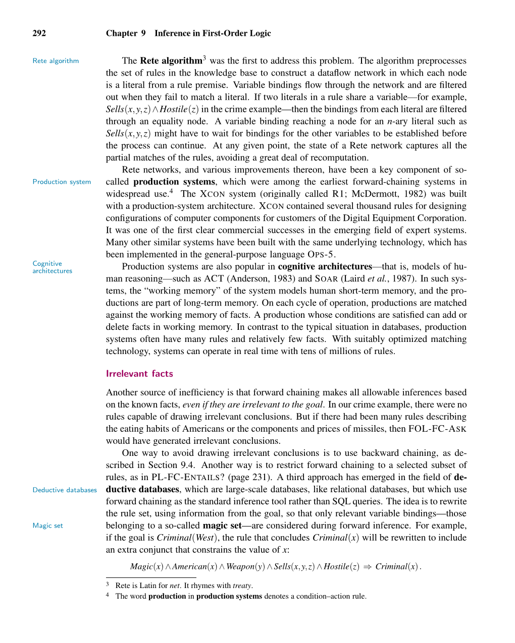 292 Chapter 9 Inference in First-Order Logic