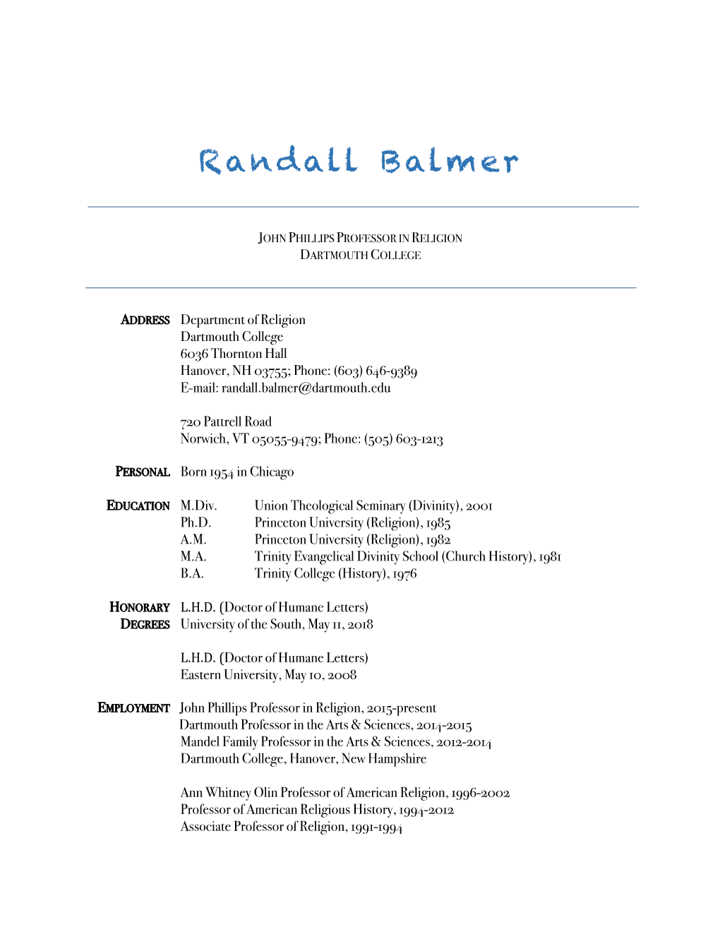 Randall Balmer