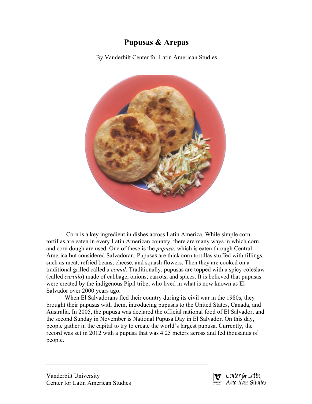 Pupusas & Arepas