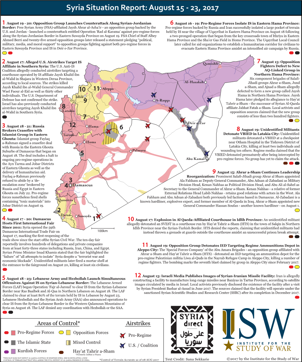 Syria SITREP 15