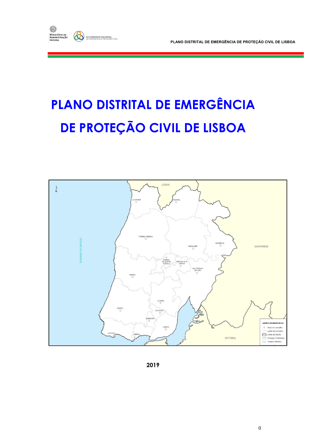 Plano Distrital De Emergência De Proteção Civil De Lisboa