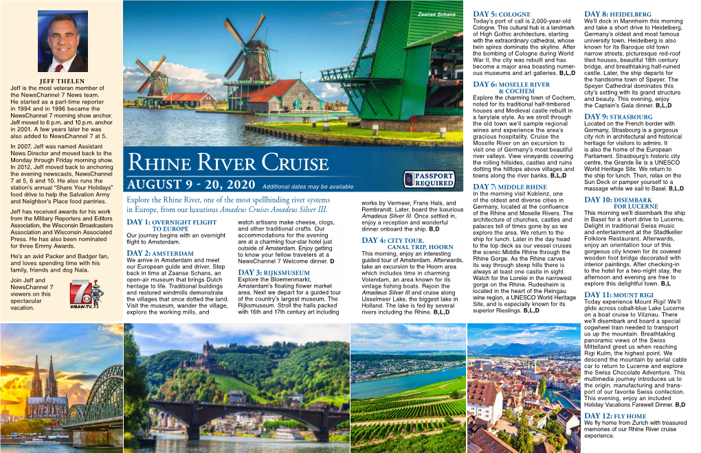 Rhine River Cruise Towns Along the River Banks