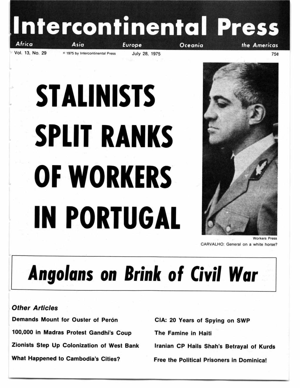 SPLIT RANKS of WORKERS I in PORTUGAL