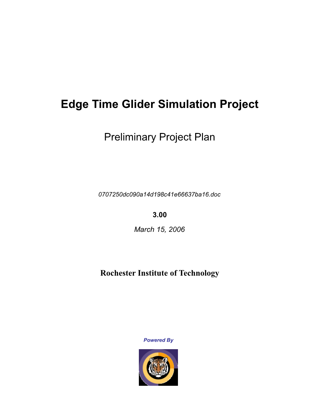 Edge Time Glider Simulation Project