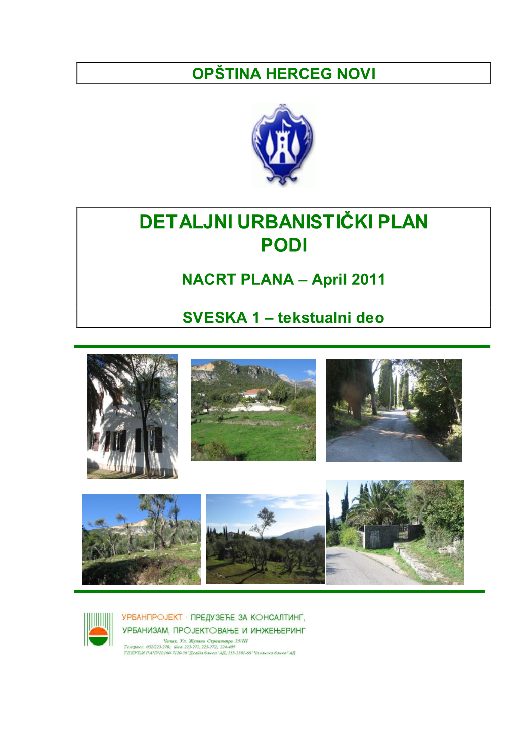 Detaljni Urbanistički Plan Podi