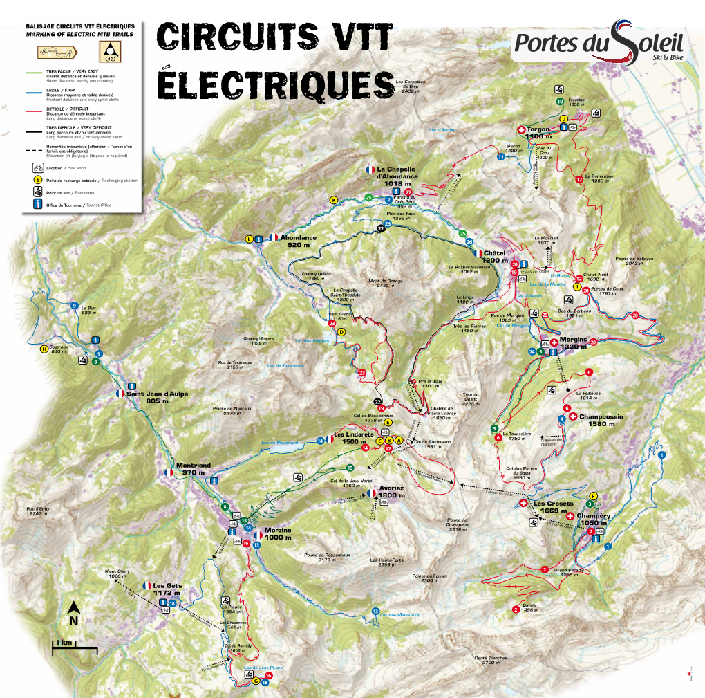 Circuits Vtt Électriques Marking of Electric Mtb Trails Circuits Vtt