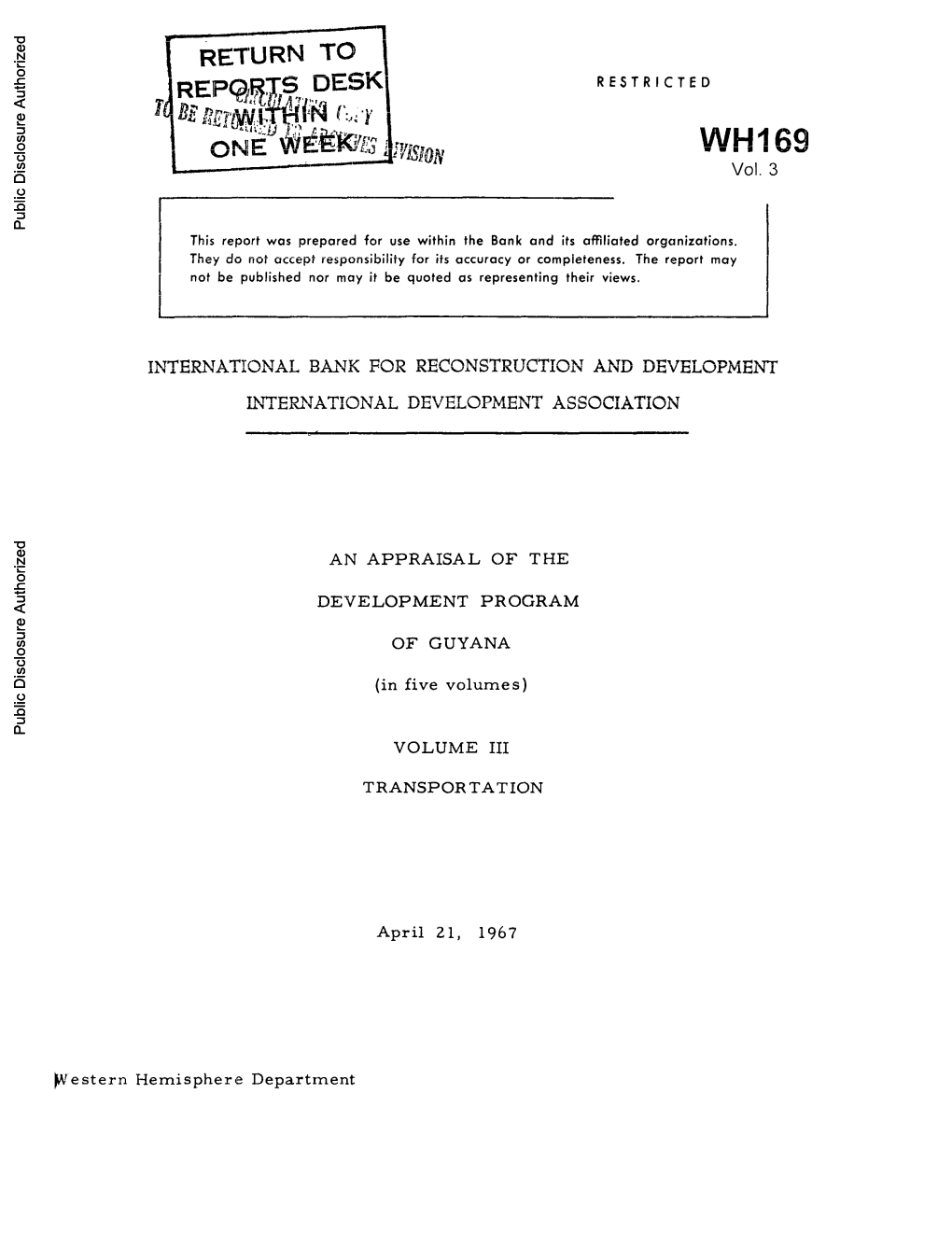 World Bank Document